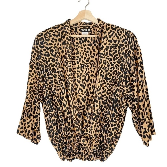 Vintage WRll Leopard Cardigan Size Large - Picture 1 of 4